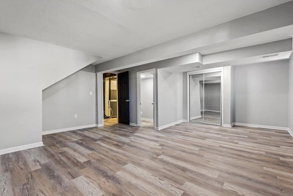 Luxury vinyl plank flooring installed in a Kansas City, KS home